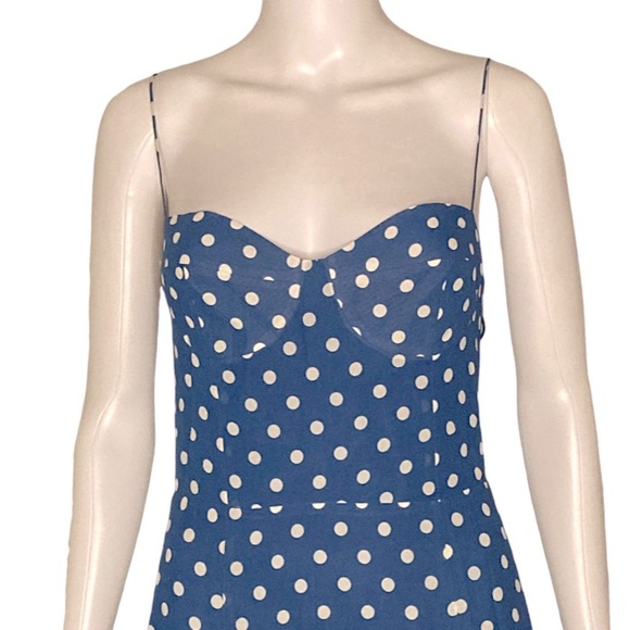 NWT Reformation Juliette Lazuli Print Dress - Sz 6 - Picture 5 of 11